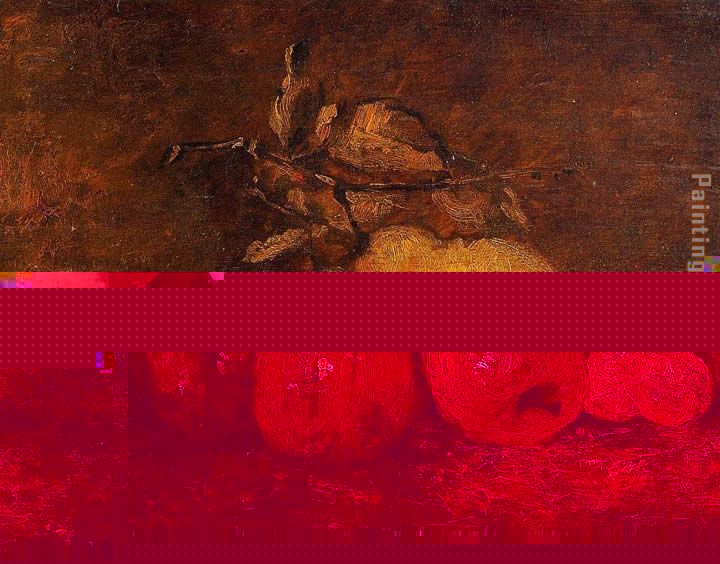 Still Life with Pears and Apples 1 painting - Gustave Courbet Still Life with Pears and Apples 1 art painting